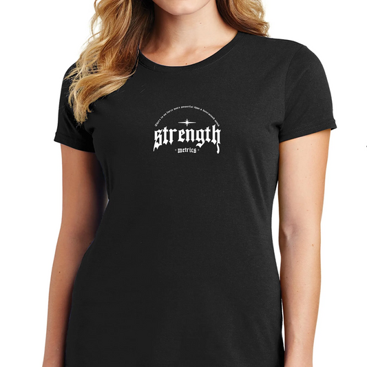 Determined Mind Tee in the women's fit, front