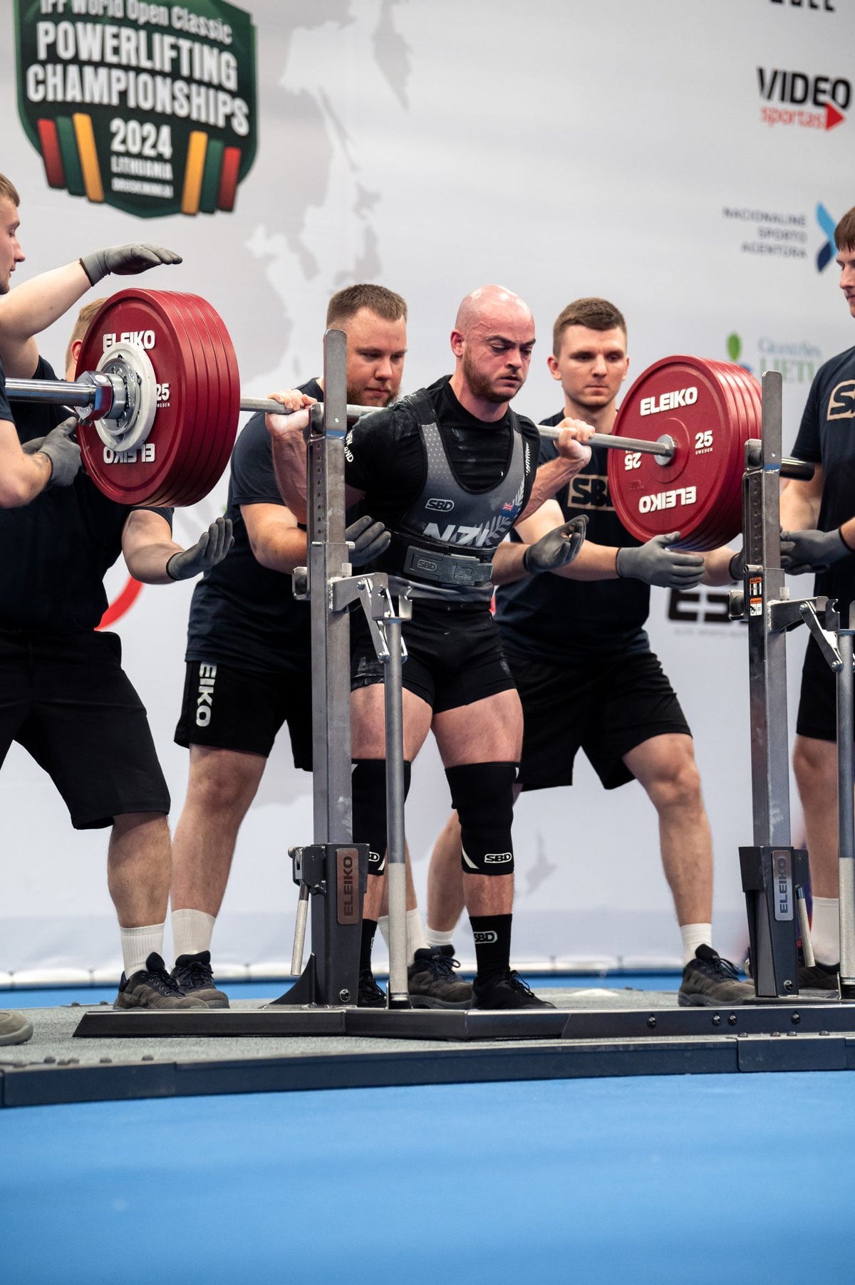 Tim Monigatti competing at IPF Worlds 2024